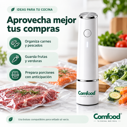 Comfood: organiza carnes, frutas y verduras con bolsas de sellado compatibles